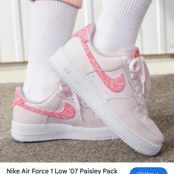 Nike Shoes - Nike Air Force 1 Low Pink Paisley Sneakers